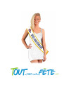 Écharpe Miss anniversaire avec carton à signer