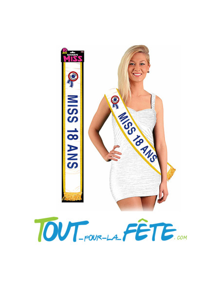 Écharpe tricolore Miss par âge