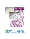Chemin de table joyeux anniversaire plusieurs couleurs