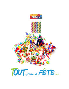 Sachet de 6 sarbacanes multicolores 2