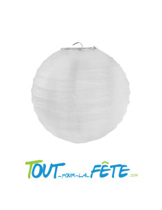 Sachet de 2 lanternes blanches 30cm