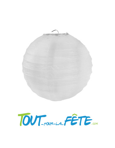 Sachet de 2 lanternes blanches 30cm