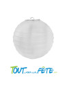 Sachet de 2 lanternes blanches 30cm