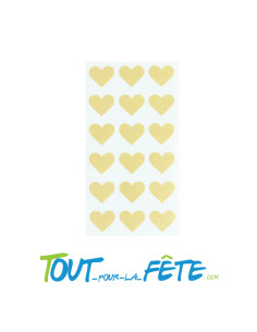72 autocollants coeur couleur Natural kraft 2
