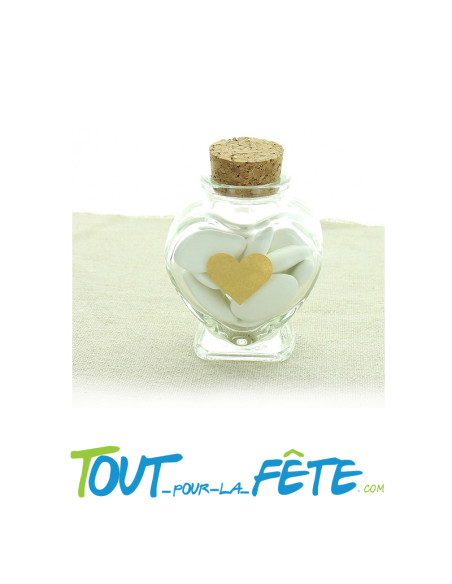 72 autocollants coeur couleur Natural kraft