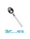 20 cuillères blanches en plastique vaisselle prestige