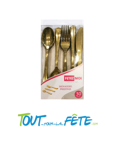 Ménagères prestige or 30 pièces