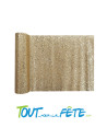 Chemin de table or paillettes 28 cm x 3 m