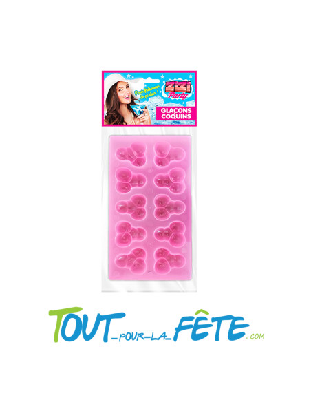 Bac à glaçons Coquins 10 glaçons "pour frissonner de plaisir" ( cadeau humoristique )