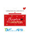 Le chéquier des amoureux 6 coupons