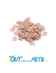 Confettis de table âge papier rose gold 2