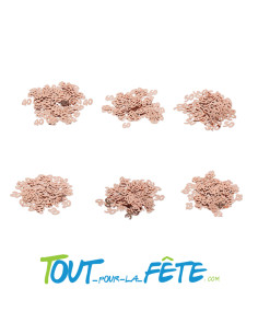 Confettis de table âge papier rose gold