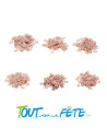 Confettis de table âge papier rose gold