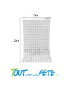 Rideau foil square argent 200 x 100 cm