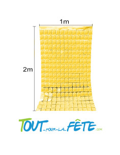 Rideau foil square or 200 x 100 cm