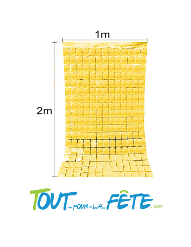 Rideau foil square or 200 x 100 cm