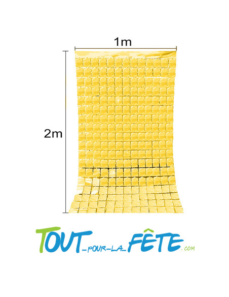 Rideau foil square or 200 x 100 cm