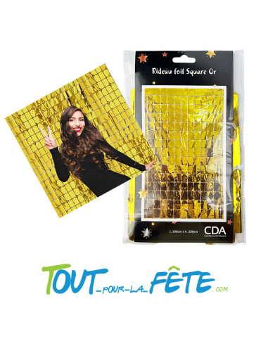 Rideau foil square or 200 x 100 cm