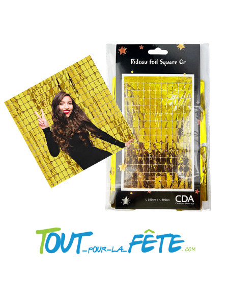 Rideau foil square or 200 x 100 cm