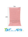 Rideau foil square rose 200 x 100 cm