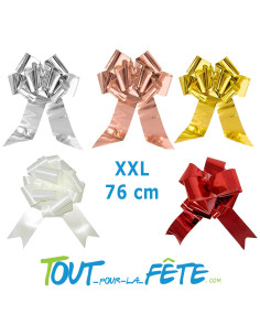 Noeud XXL 76cm plusieurs couleurs avec fixation