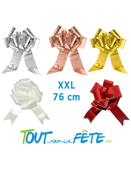Noeud XXL 76cm plusieurs couleurs avec fixation