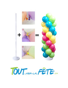 Kit colonnes pour 65 ballons avec lest hauteur 165 cm 2