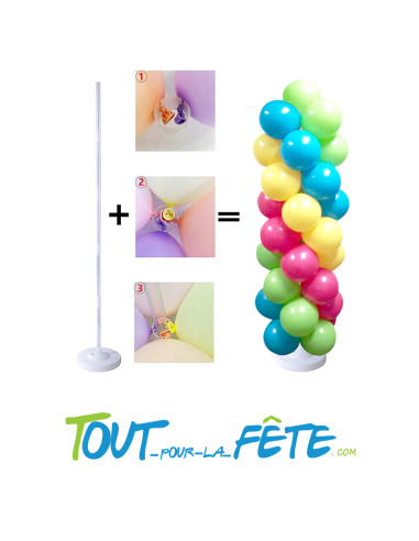 Kit colonnes pour 65 ballons avec lest hauteur 165 cm