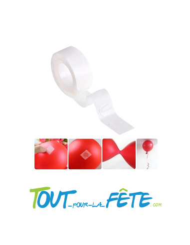 Rouleau 100 points de colle double face pour ballon