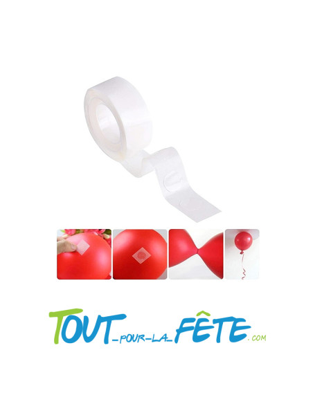 Rouleau 100 points de colle double face pour ballon