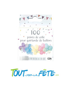Rouleau 100 points de colle double face pour ballon