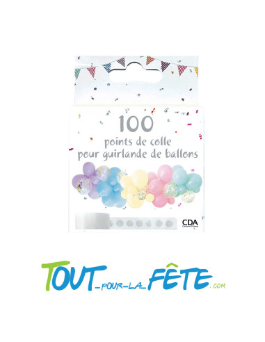 Rouleau 100 points de colle double face pour ballon