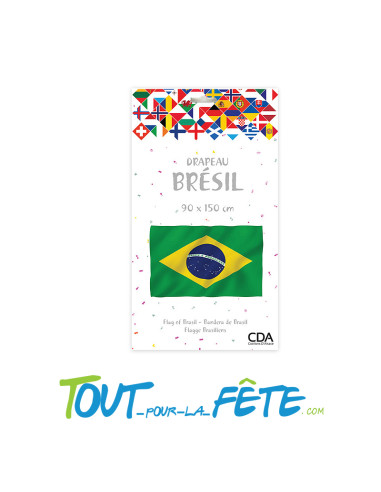 Drapeau polyester Brésil 90x150 cm