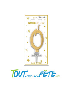 Bougie Métallique Or 7 cm 2