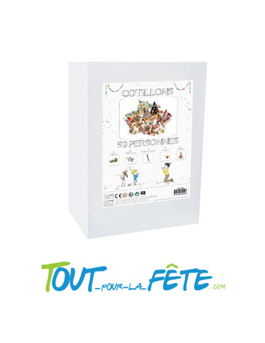 Kit complet cotillons pour 50 personnes