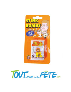 Lot de trois bombes puantes sous blister