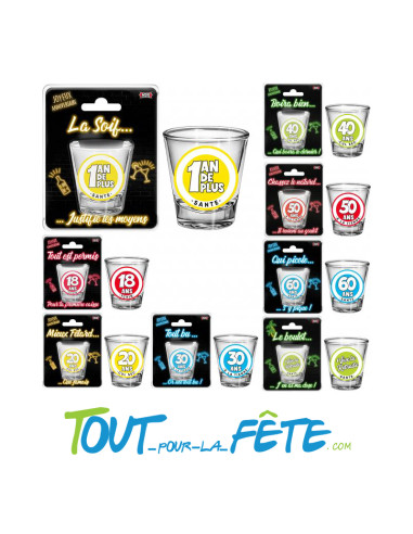 Verre shooter vive la retraite