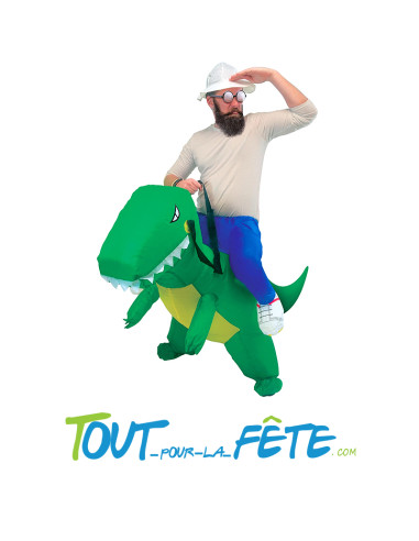 Costume auto gonflable dinosaure