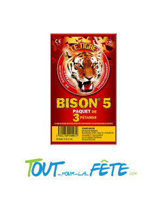 Pétard à mèche Bison 5 Pyragric paquet de 3