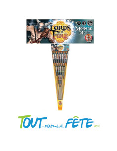 Lot de 14 fusées Lords of fire Monark hauteur 30 m