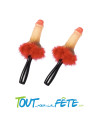 Un lot de maracas zizi