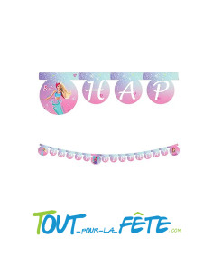 Guirlande Barbie fantasy happy birthday 2 mètres