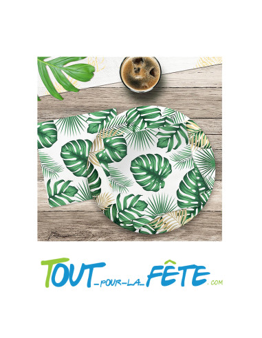 Pack 10 Serviettes Anniv Tropical Party 33 cm