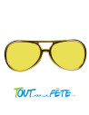 LunettesRock'n Roll Elvis™ dorées adulte