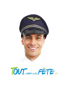Casquette pilote de l'air taille adulte 2