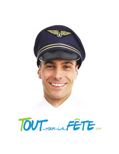 Casquette pilote de l'air taille adulte