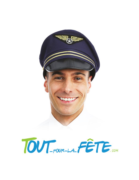 Casquette pilote de l'air taille adulte