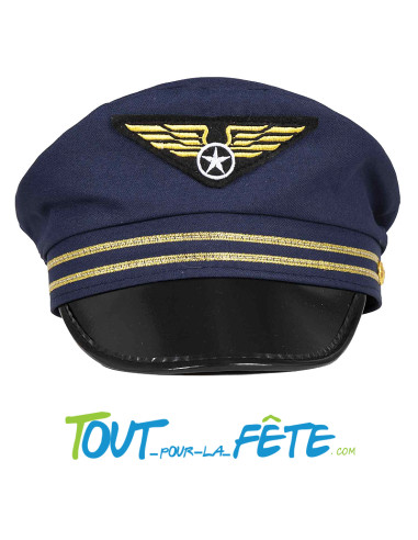 Casquette pilote de l'air taille adulte