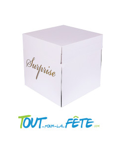 Boîte blanche surprise pour ballons