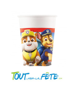 Lot de 8 gobelets en carton 20cl Pat Patrouille © sous... 2